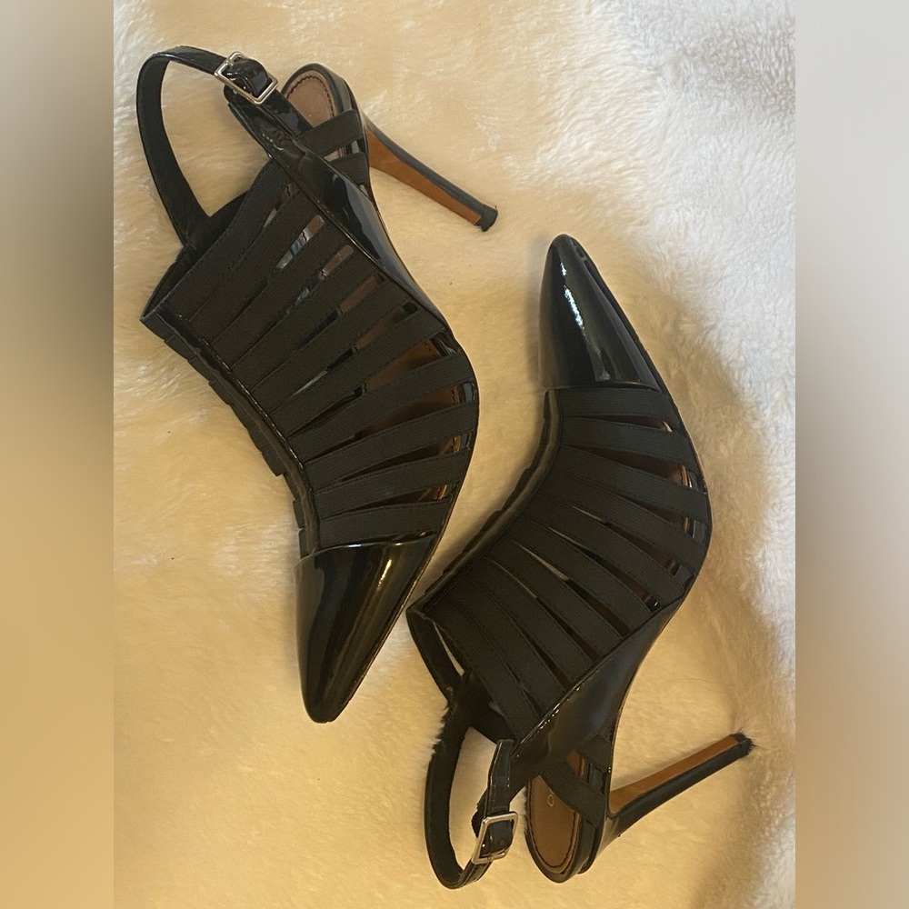 Donald J. Pliner Petro Strappy Cage Slingback Pump Heels Size 6 - Picture 5 of 7
